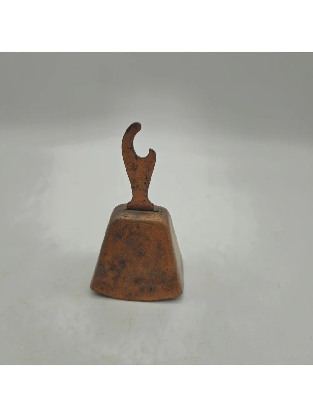 Copper Cow Bell Bottle Opener Bar Ware Vintage 2” X 3.25”